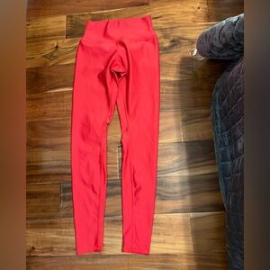 ALO Yoga Red High-Waist Leggings